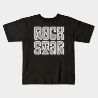 Rock Star - Awesome Retro Type Design Gift #2 Kids T-Shirt